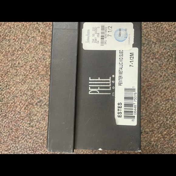 Pelle Moda metallic silver cork soled sandals - Picture 2 of 3